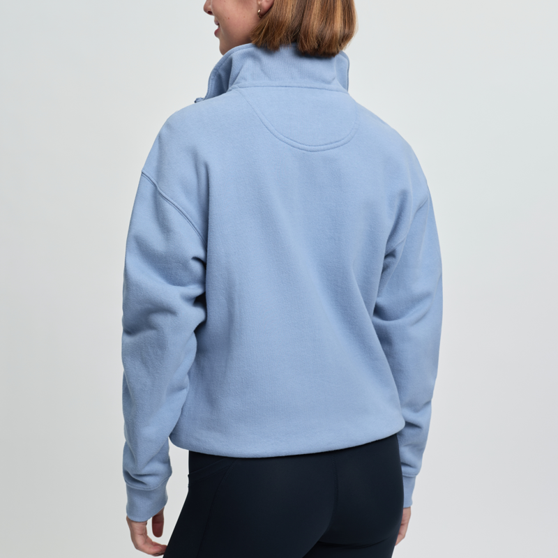 LeMieux Ladies Kelsie Quarter Neck Sweat - Powder Blue-5