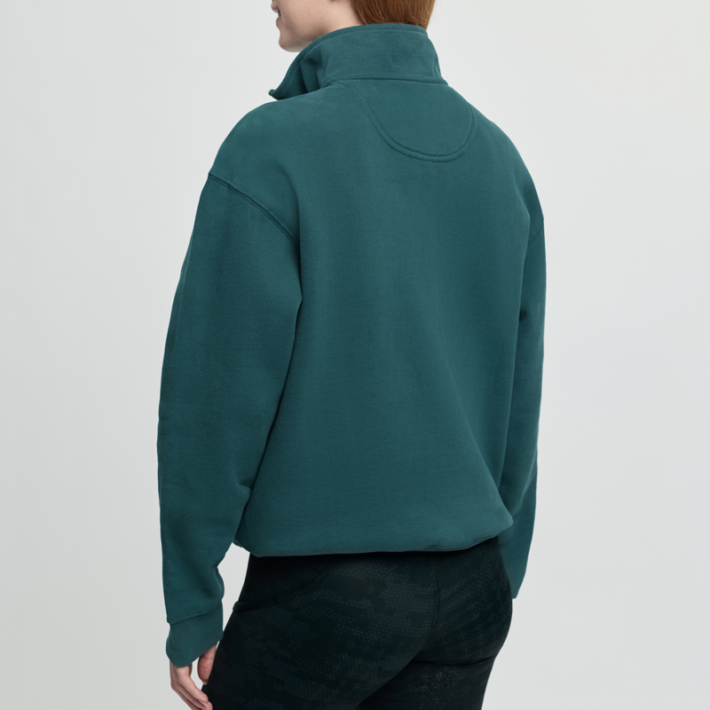 LeMieux Ladies Kelsie Quarter Neck Sweat - Jungle-2