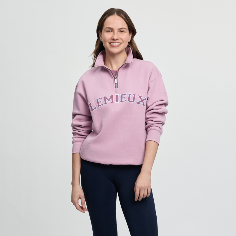 LeMieux Ladies Kelsie Quarter Neck Sweat - Fondant-1