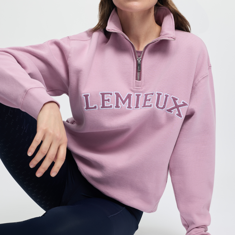 LeMieux Ladies Kelsie Quarter Neck Sweat - Fondant-3