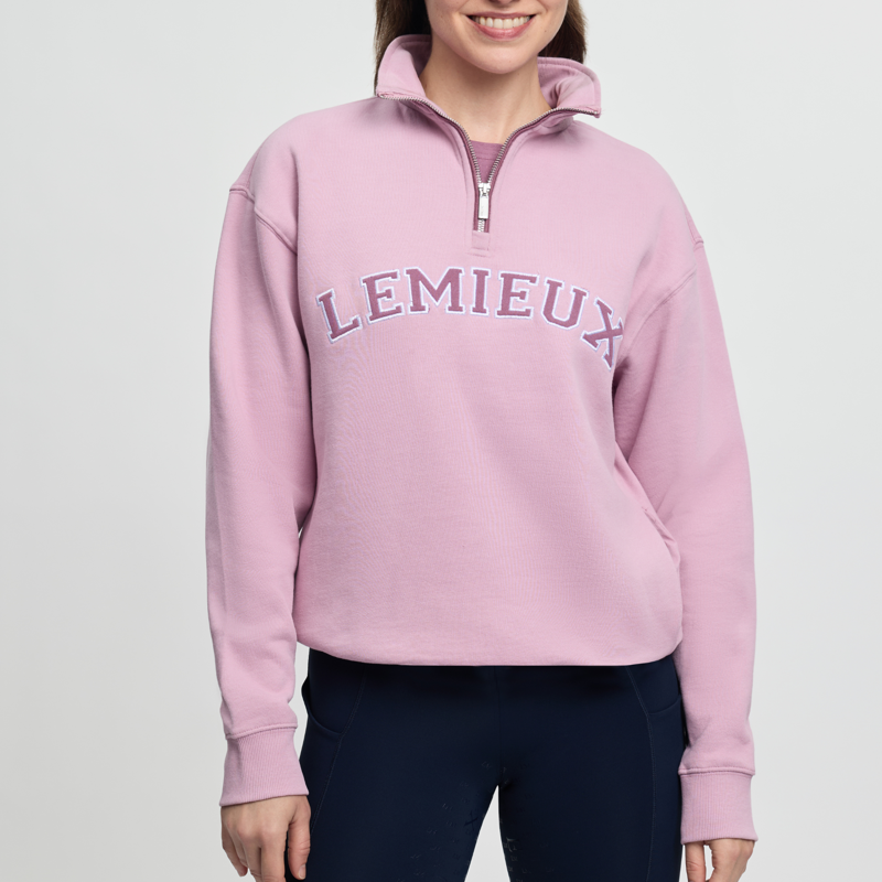 LeMieux Ladies Kelsie Quarter Neck Sweat - Fondant-5