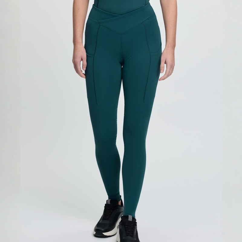 LeMieux Ladies Simone Cross Over Half Seat Pull On - Jungle-6