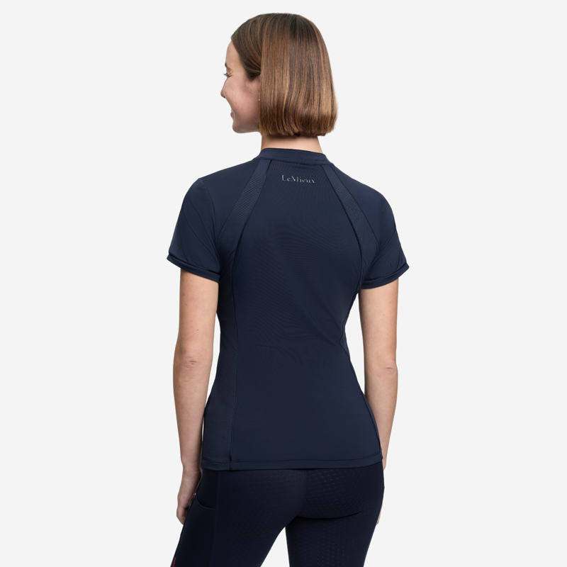 LeMieux Ladies Lisa Mesh Base Layer - Navy-2