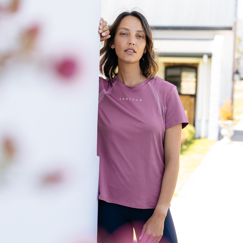 LeMieux Ladies Sports T-Shirt - Mallow-3