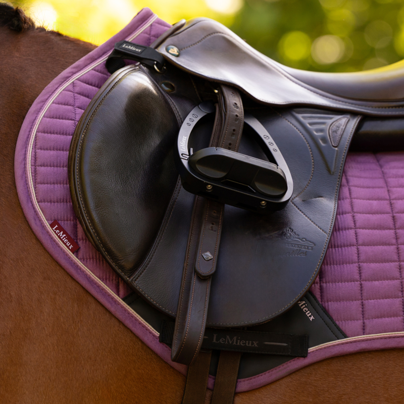 LeMieux Suede Close Contact Square - Mallow-2