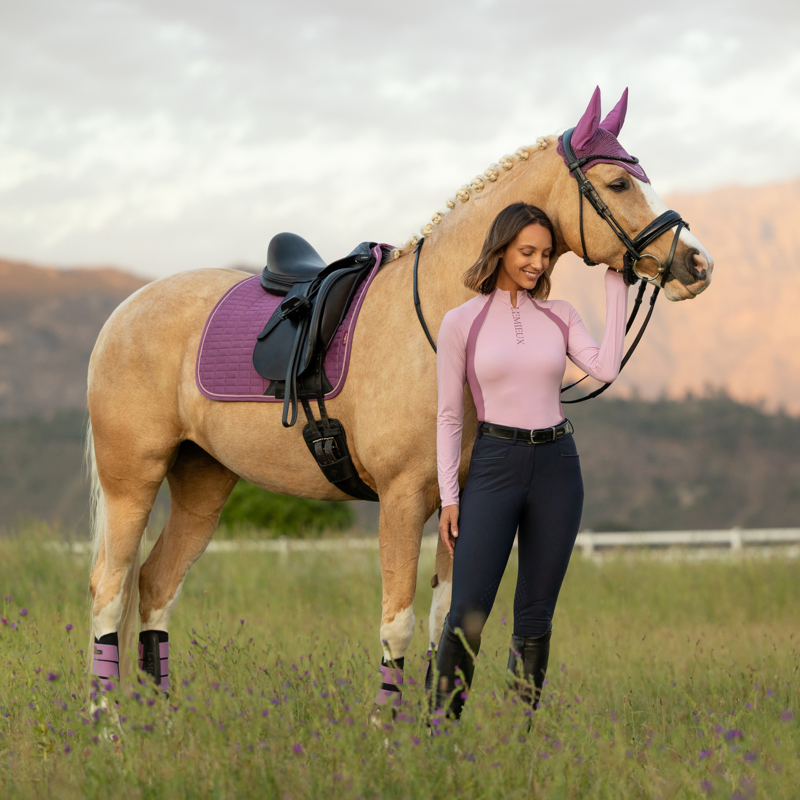 LeMieux Suede Dressage Square - Mallow-3