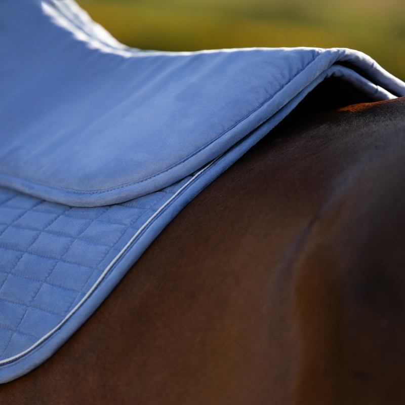 LeMieux Suede Half Pad - Powder Blue-1