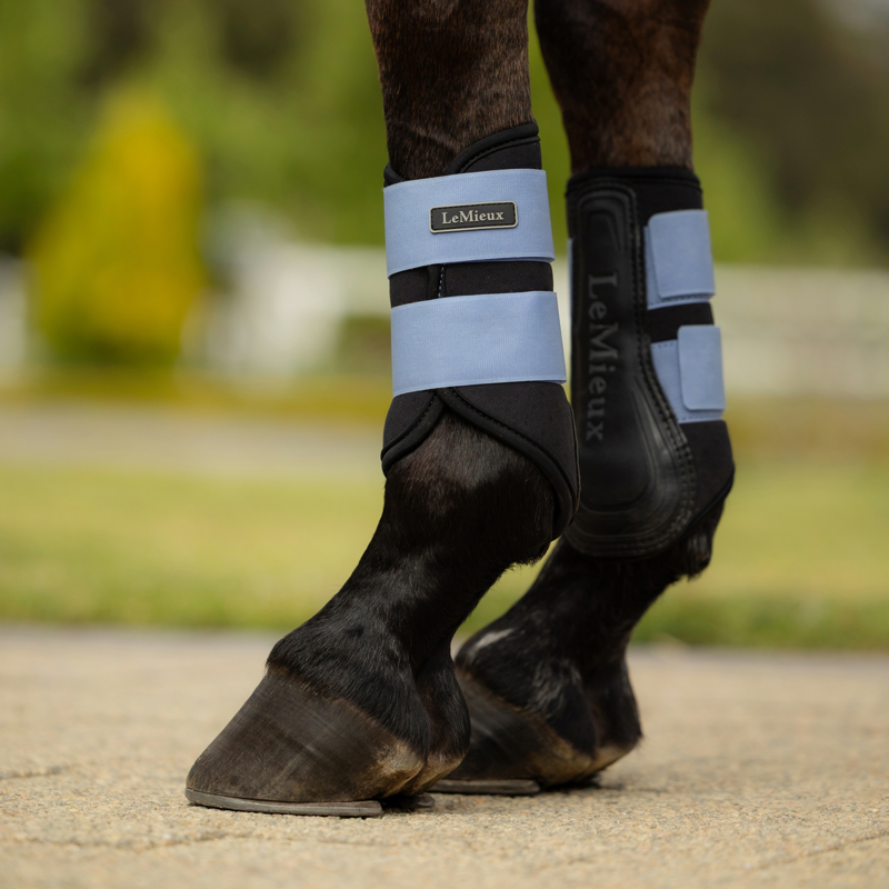 LeMieux Air-Tek Grafter Brushing Boots - Powder Blue-3