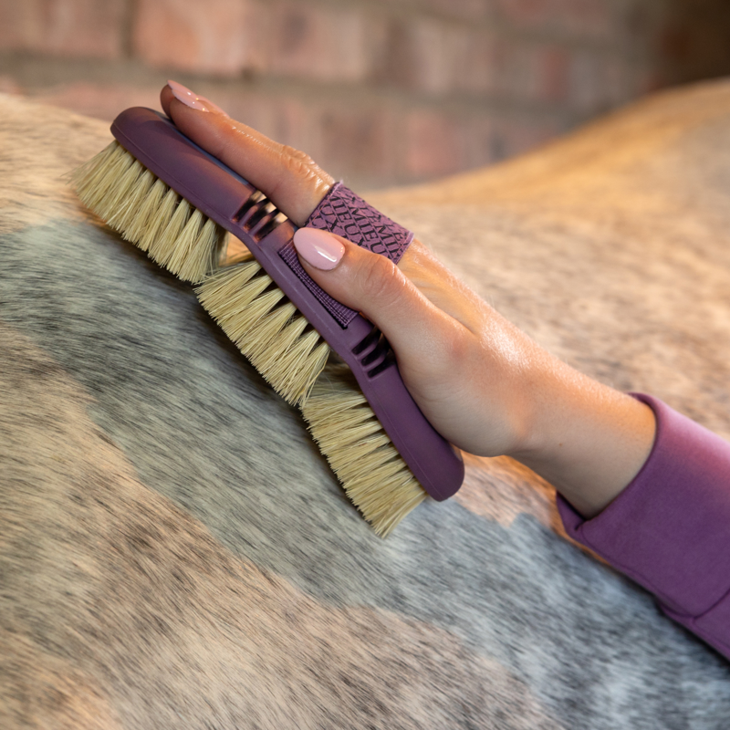 LeMieux Flexi Scrubbing Brush - Powder Blue./Mallow-3