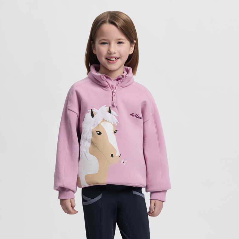 LeMieux Mini Quinn Quarter Zip Sweat - Fondant-1