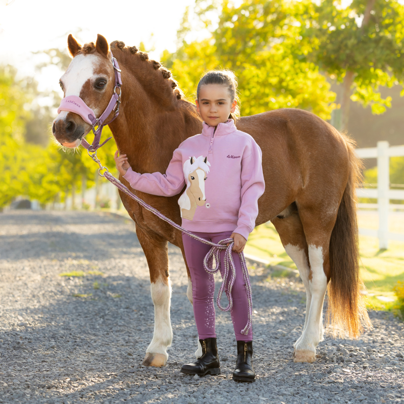 LeMieux Mini Quinn Quarter Zip Sweat - Fondant-7