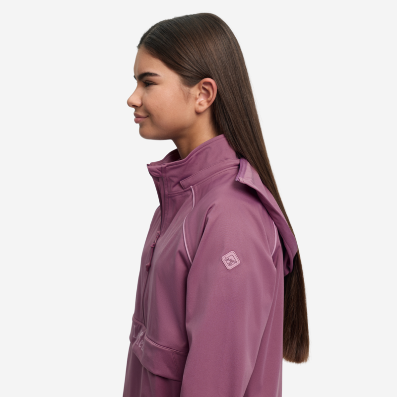 LeMieux Young Rider Paige Quarter Zip Waterproof Jacket - Mallow-3