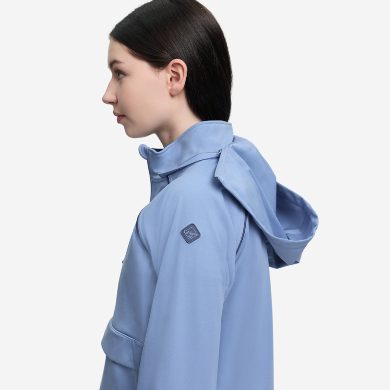 LeMieux Young Rider Paige Quarter Zip Waterproof Jacket - Powder Blue-3