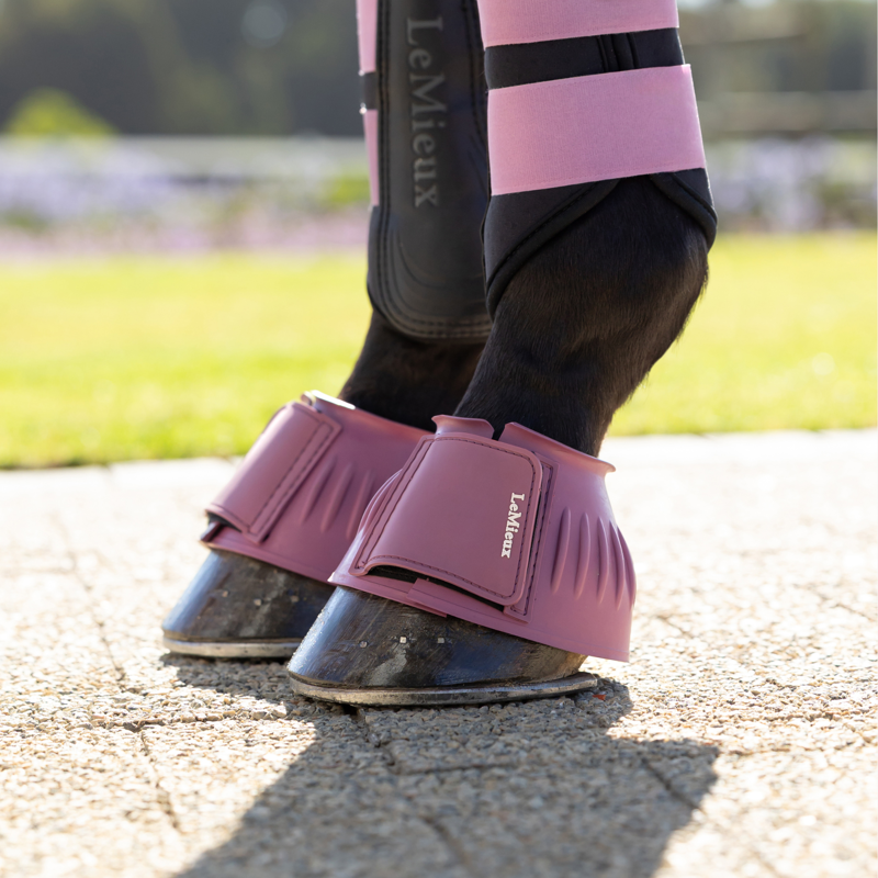 LeMieux Rubber Bell Boots - Mallow-2