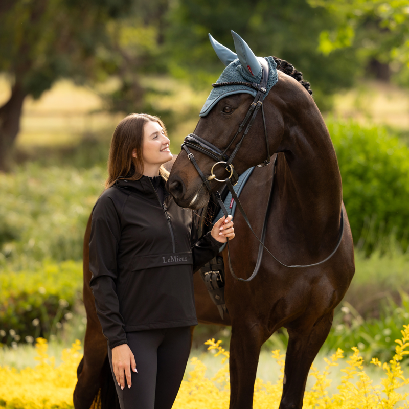 LeMieux Perri Half Zip Waterproof Jacket - Black-5