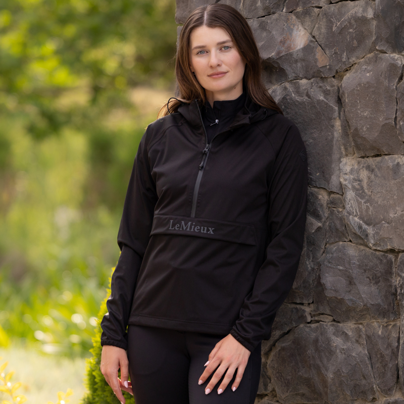 LeMieux Perri Half Zip Waterproof Jacket - Black-4
