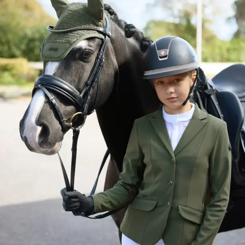 LeMieux Young Rider Kennedy Show Jacket - Pine Green-1