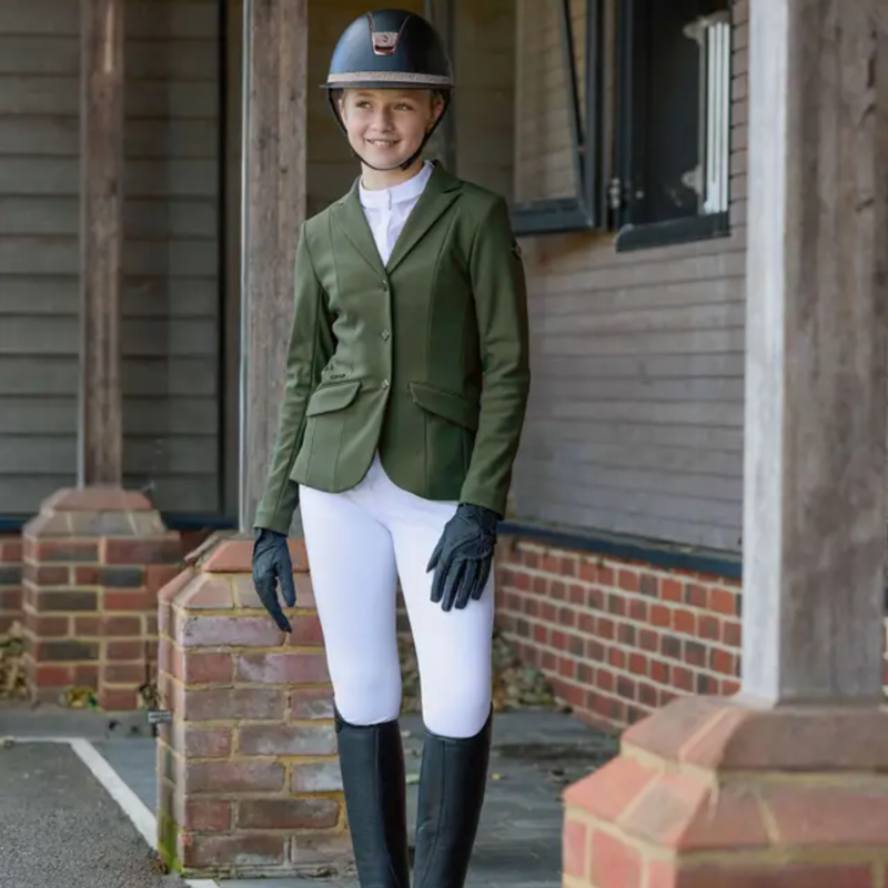 LeMieux Young Rider Kennedy Show Jacket - Pine Green-2