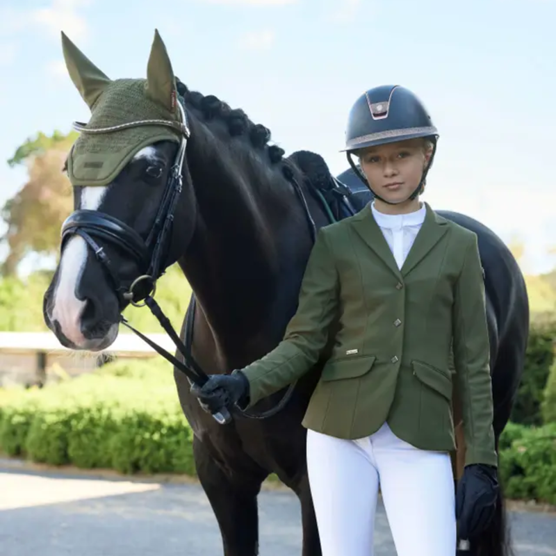 LeMieux Young Rider Kennedy Show Jacket - Pine Green-3