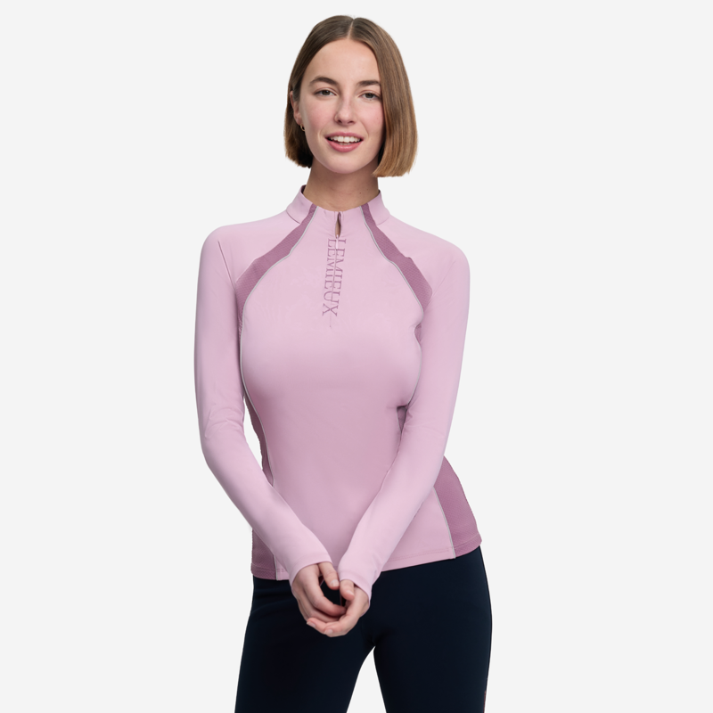 LeMieux Ladies Philippa Mesh Base Layer - Fondant-1