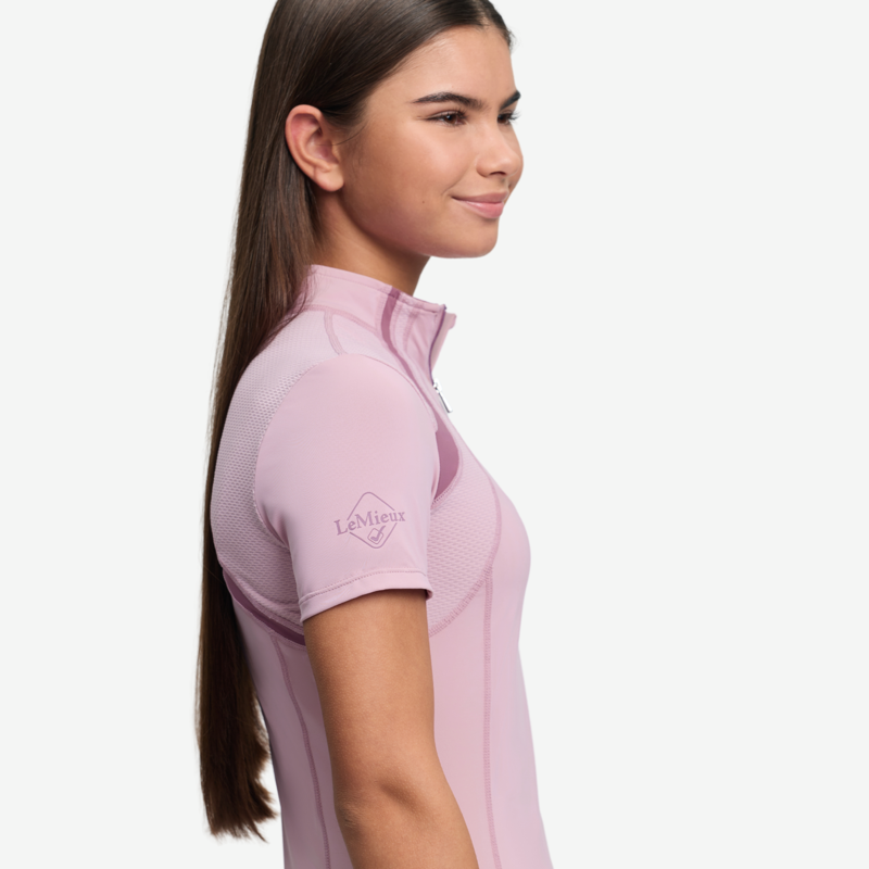 LeMieux Young Rider Mia Mesh Base Layer - Fondant-3