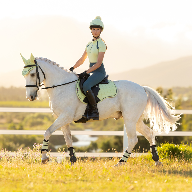 LeMieux Young Rider Mia Mesh Base Layer - Macaron-4