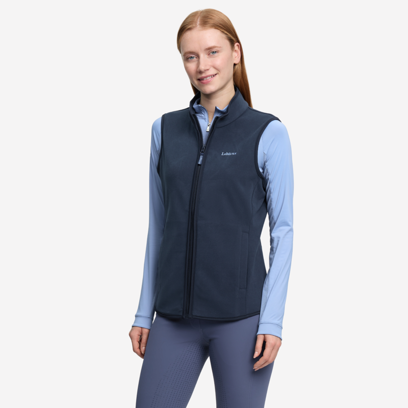 LeMieux Roberta Fleece Gilet - Navy-1