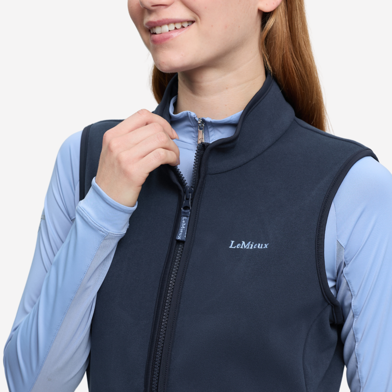 LeMieux Roberta Fleece Gilet - Navy-3