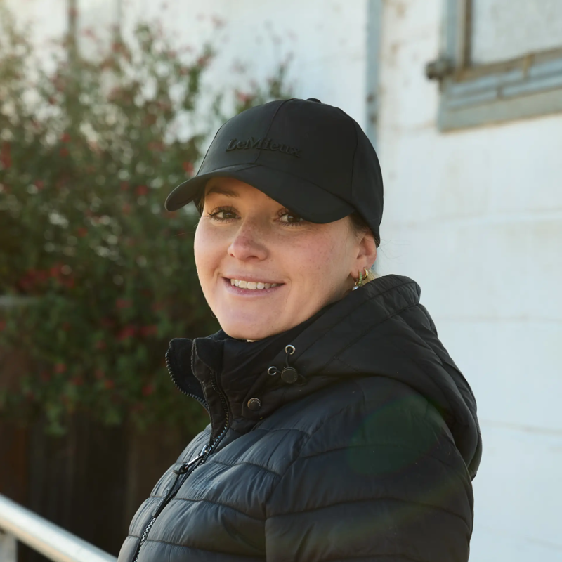 LeMieux x Sealskinz Waterproof Foldable Peak Cap - Black-2