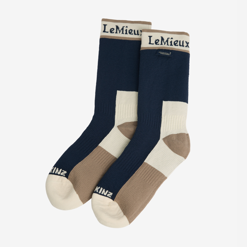 LeMieux x Sealskinz Waterproof Socks - Navy-1