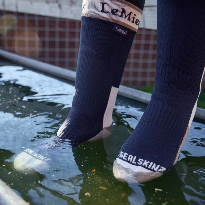 LeMieux x Sealskinz Waterproof Socks - Navy-3
