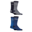 Jeep Mens Performance Boot Sock - Navy/Grey 4 Pack