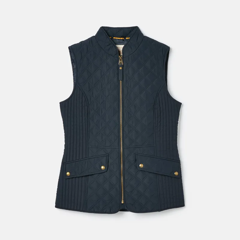 Joules Ladies Minx Showerproof Quilted Gilet - Navy