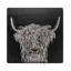 Selbrae House Slate Pot Stand - Highland Cow