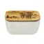 White Butter Dish - Scenic Highland Cow