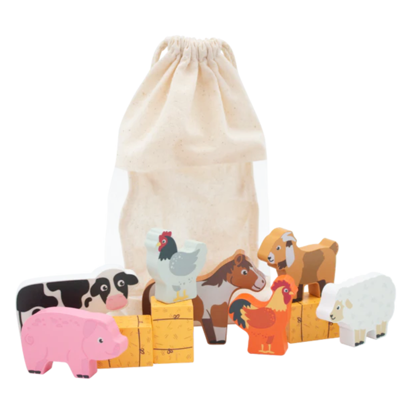 Inside Out Toys Bag of Farm Animals