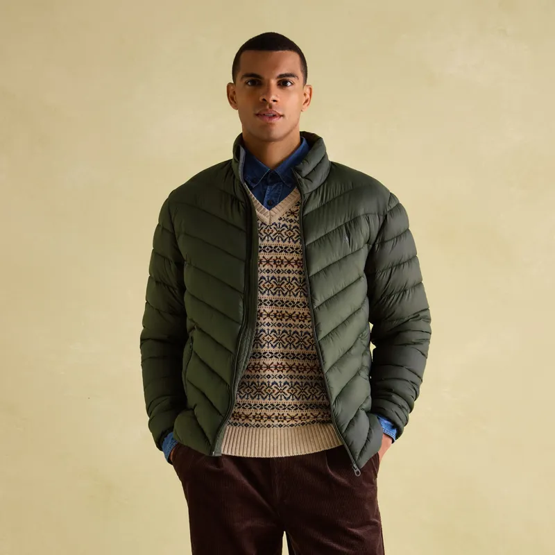 Joules Mens Garrett Showerproof Jacket - Green-1
