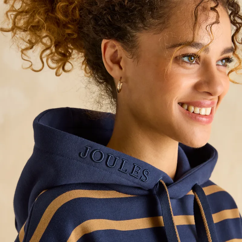 Joules Ladies Milbourne Hoodie - Navy/Tan-2