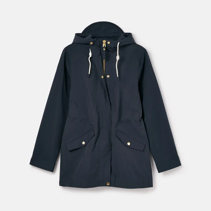 Joules Ladies Portwell Waterproof Raincoat - Navy