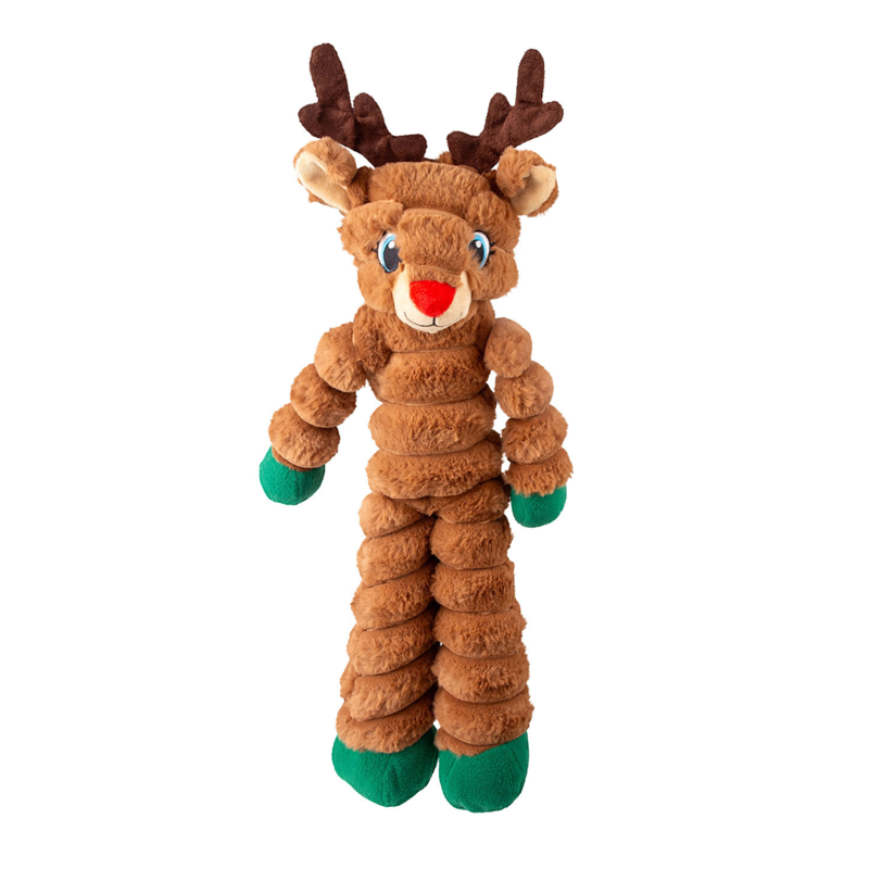 Kong Holiday Shakers Crumples Reindeer - X-Large Dog Toy