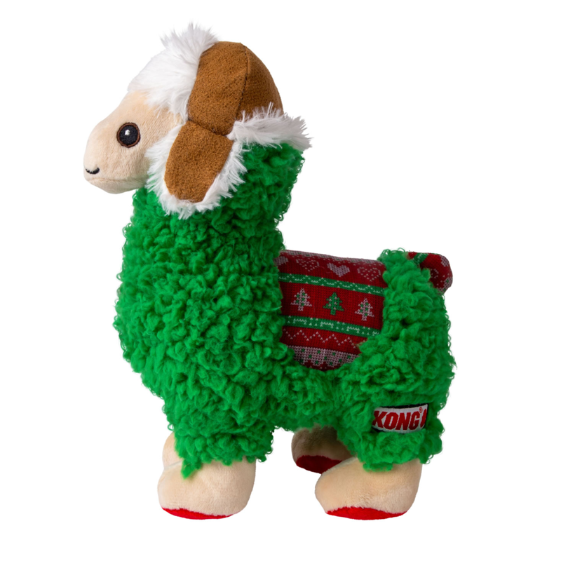 Kong Holiday Sherpa Llama - Medium Dog Toy