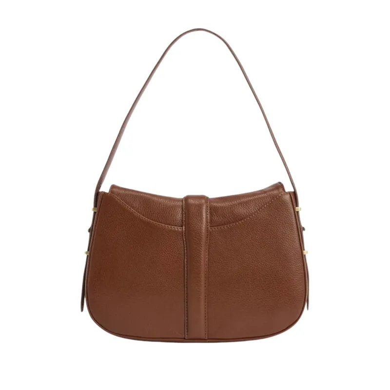 Barbour Ladies Alder Leather Sling Bag - Brown-1