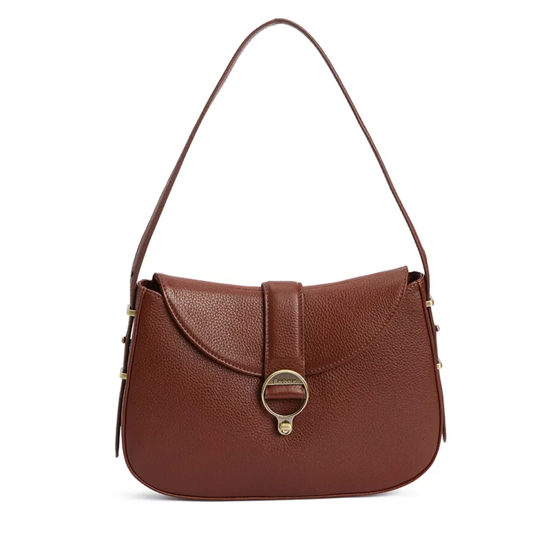 Barbour Ladies Alder Leather Sling Bag - Brown