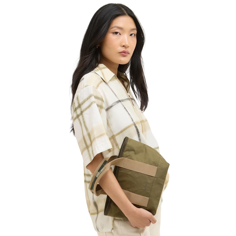 Barbour Mini Mya Tote Bag - Dusky Green-7