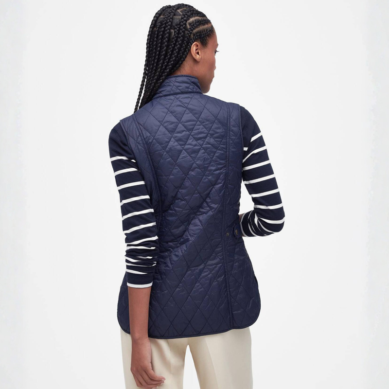 Barbour Ladies Otterburn Quilted Gilet - Navy-2