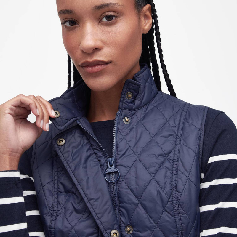 Barbour Ladies Otterburn Quilted Gilet - Navy-4