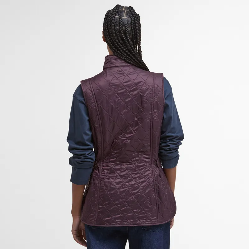 Barbour Ladies Wray Quilted Gilet - Cherry-2