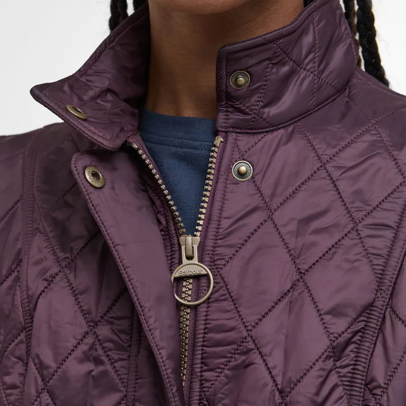 Barbour Ladies Wray Quilted Gilet - Cherry-6