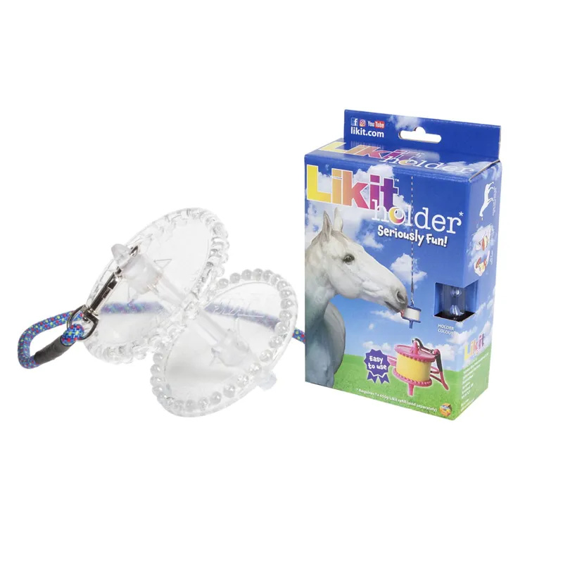 Likit Horse Treat Holder- Clear Glitter