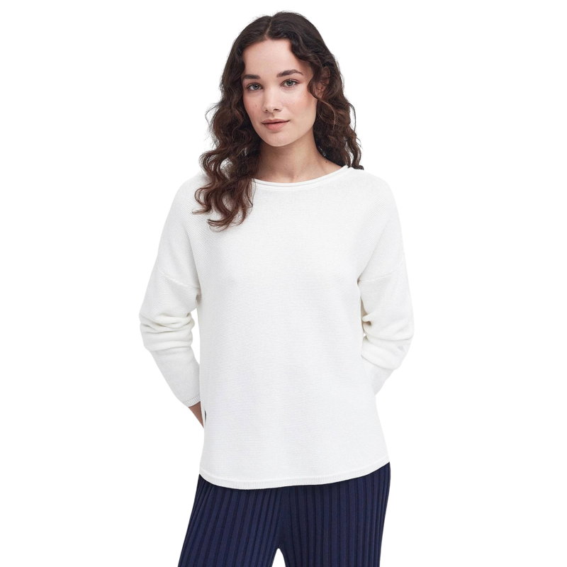 Barbour Ladies Marine Knitted Jumper - Cloud-1